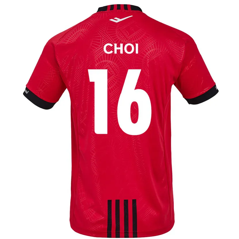 Danxen Kinder Jun Choi #16 Rot Schwarz Heimtrikot Trikot 2024/25 T-Shirt Schweiz