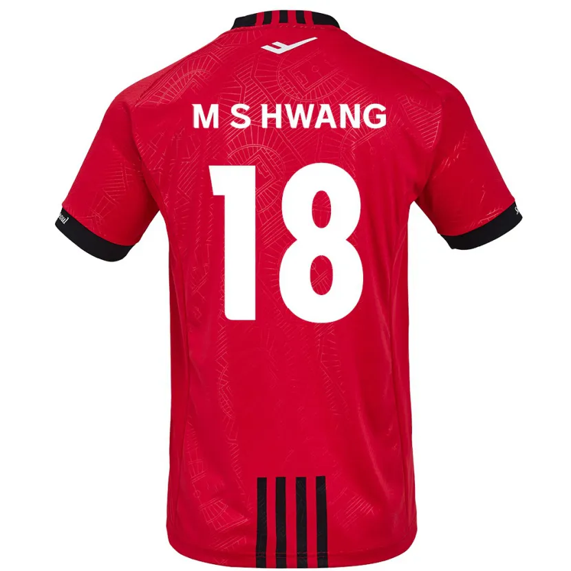 Danxen Kinder Seong-Min Hwang #18 Rot Schwarz Heimtrikot Trikot 2024/25 T-Shirt Schweiz