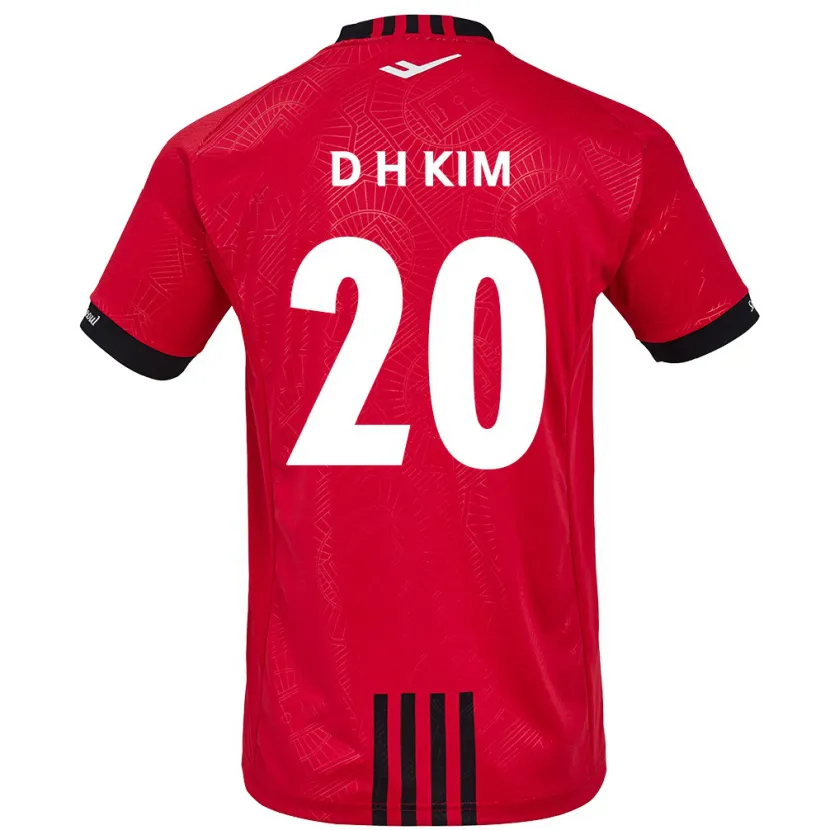 Danxen Kinder Hyeon-Deok Kim #20 Rot Schwarz Heimtrikot Trikot 2024/25 T-Shirt Schweiz