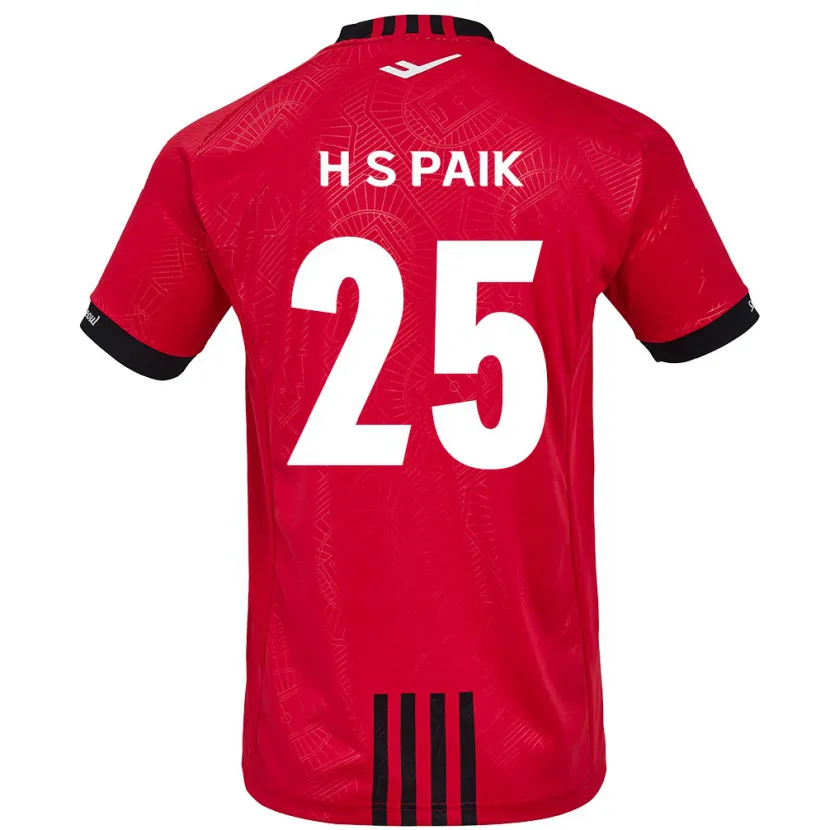 Danxen Kinder Sang-Hoon Paik #25 Rot Schwarz Heimtrikot Trikot 2024/25 T-Shirt Schweiz