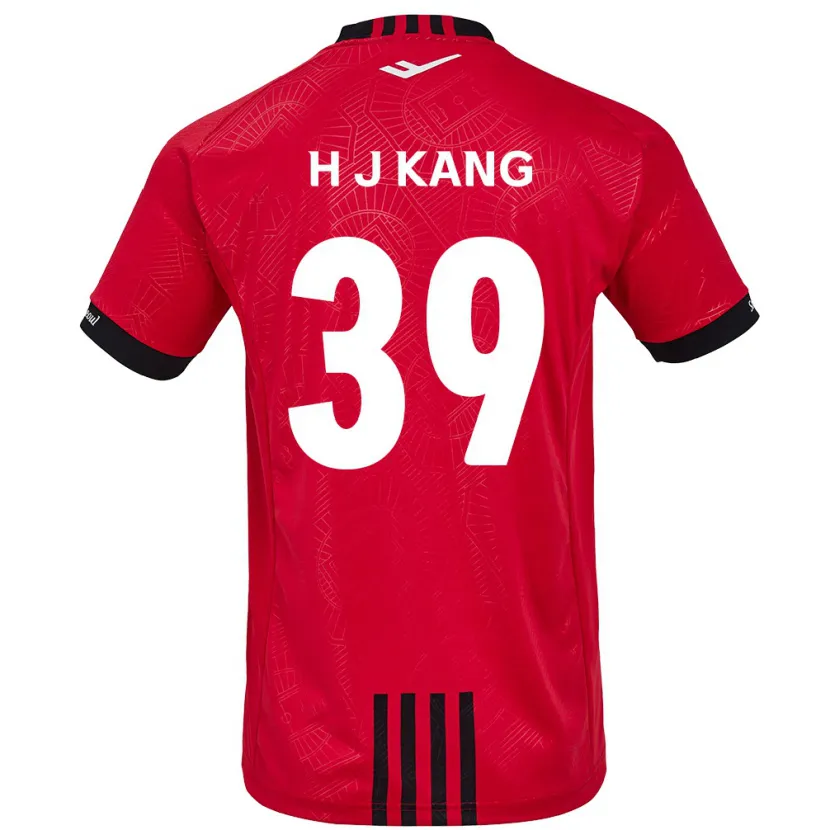 Danxen Kinder Ju-Hyeok Kang #39 Rot Schwarz Heimtrikot Trikot 2024/25 T-Shirt Schweiz