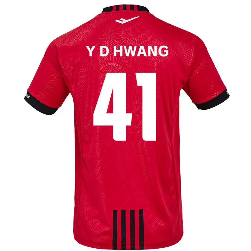 Danxen Kinder Do-Yoon Hwang #41 Rot Schwarz Heimtrikot Trikot 2024/25 T-Shirt Schweiz