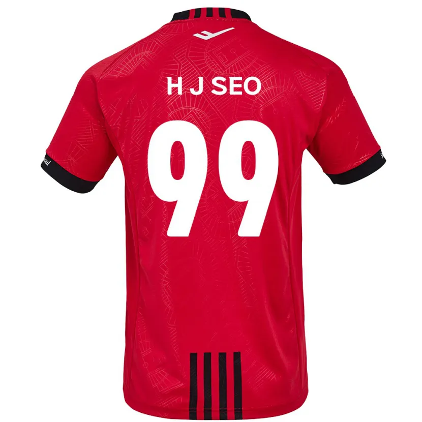 Danxen Kinder Ju-Hwan Seo #99 Rot Schwarz Heimtrikot Trikot 2024/25 T-Shirt Schweiz