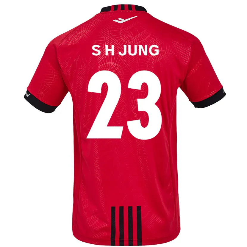 Danxen Kinder Hyeon-Soo Jung #23 Rot Schwarz Heimtrikot Trikot 2024/25 T-Shirt Schweiz