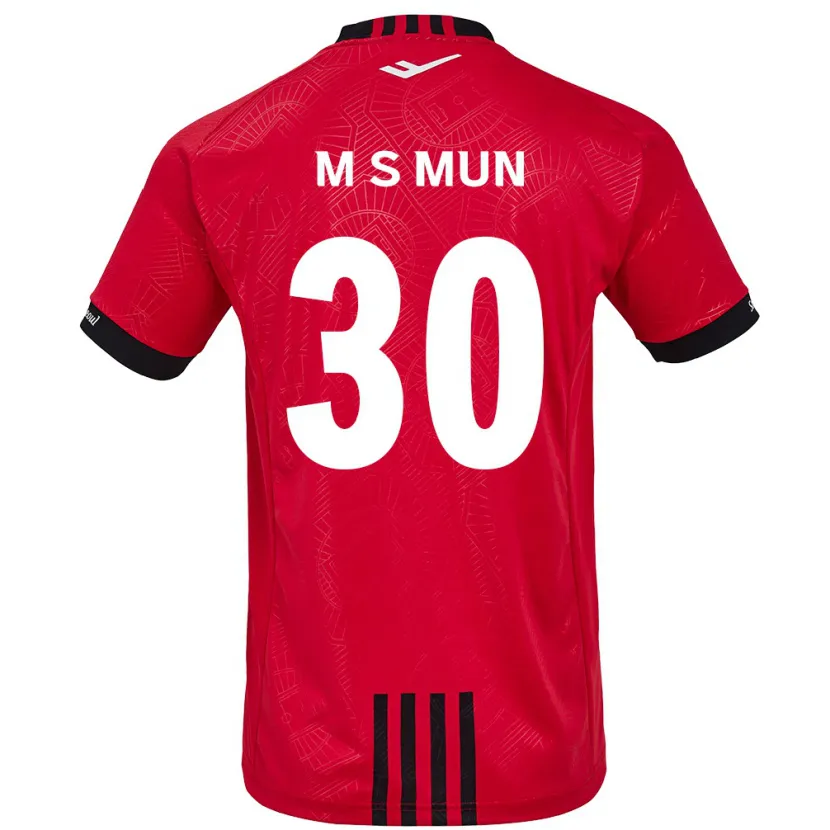 Danxen Kinder Seong-Min Mun #30 Rot Schwarz Heimtrikot Trikot 2024/25 T-Shirt Schweiz