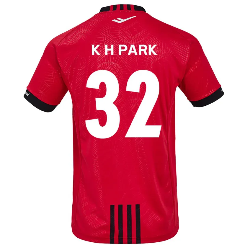 Danxen Kinder Han-Kyul Park #32 Rot Schwarz Heimtrikot Trikot 2024/25 T-Shirt Schweiz