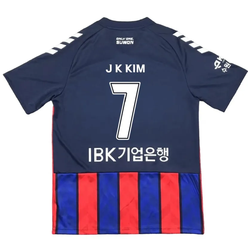 Danxen Kinder Ki-Jun Kim #7 Blau Rot Heimtrikot Trikot 2024/25 T-Shirt Schweiz