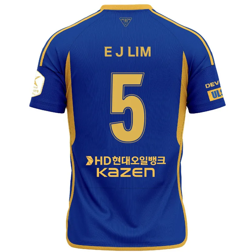 Danxen Kinder Jong-Eun Lim #5 Blau Gelb Heimtrikot Trikot 2024/25 T-Shirt Schweiz