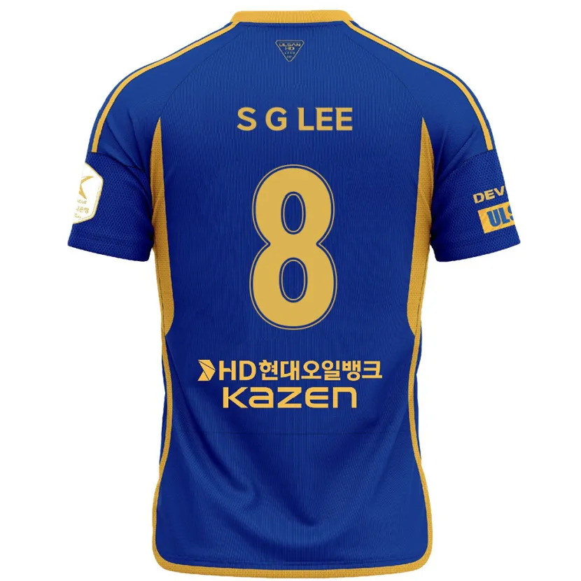 Danxen Kinder Gyu-Sung Lee #8 Blau Gelb Heimtrikot Trikot 2024/25 T-Shirt Schweiz