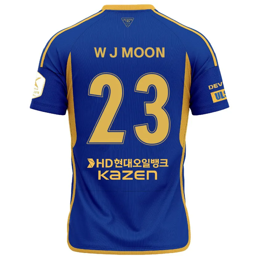 Danxen Kinder Ji-Won Moon #23 Blau Gelb Heimtrikot Trikot 2024/25 T-Shirt Schweiz