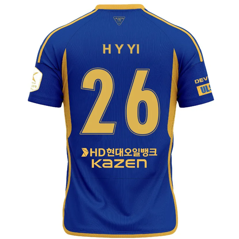 Danxen Kinder Yong-Hyeon Yi #26 Blau Gelb Heimtrikot Trikot 2024/25 T-Shirt Schweiz