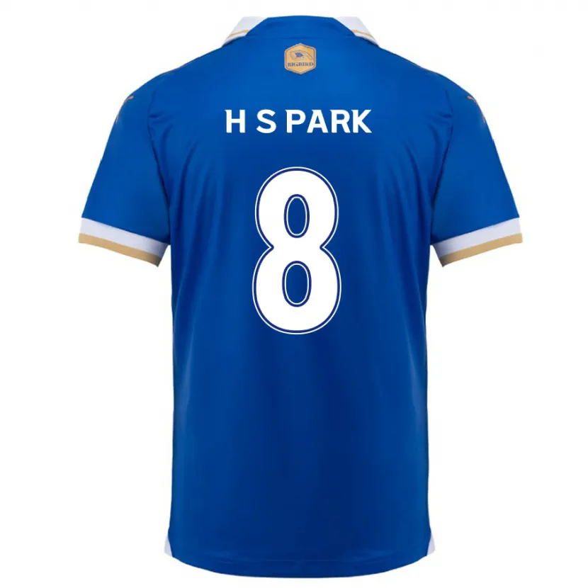 Danxen Kinder Sang-Hyeok Park #8 Blau Weiss Heimtrikot Trikot 2024/25 T-Shirt Schweiz