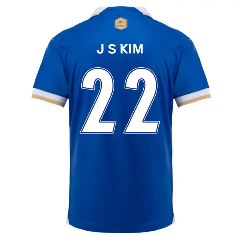 Danxen Kinder Sang-Jun Kim #22 Blau Weiss Heimtrikot Trikot 2024/25 T-Shirt Schweiz