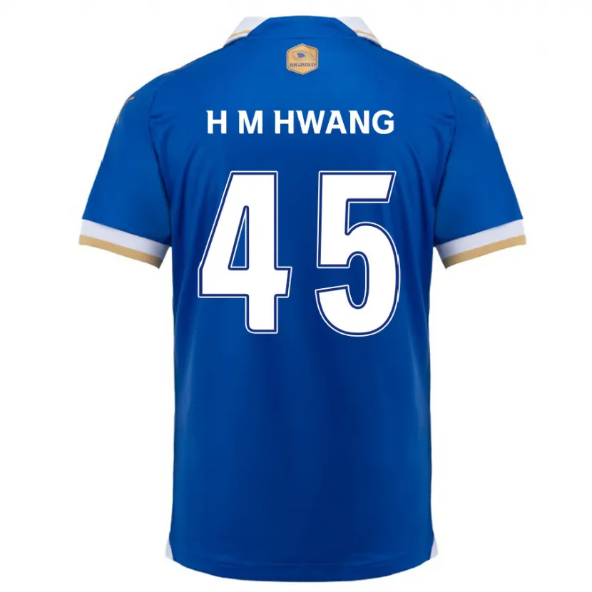 Danxen Kinder Myung-Hyun Hwang #45 Blau Weiss Heimtrikot Trikot 2024/25 T-Shirt Schweiz