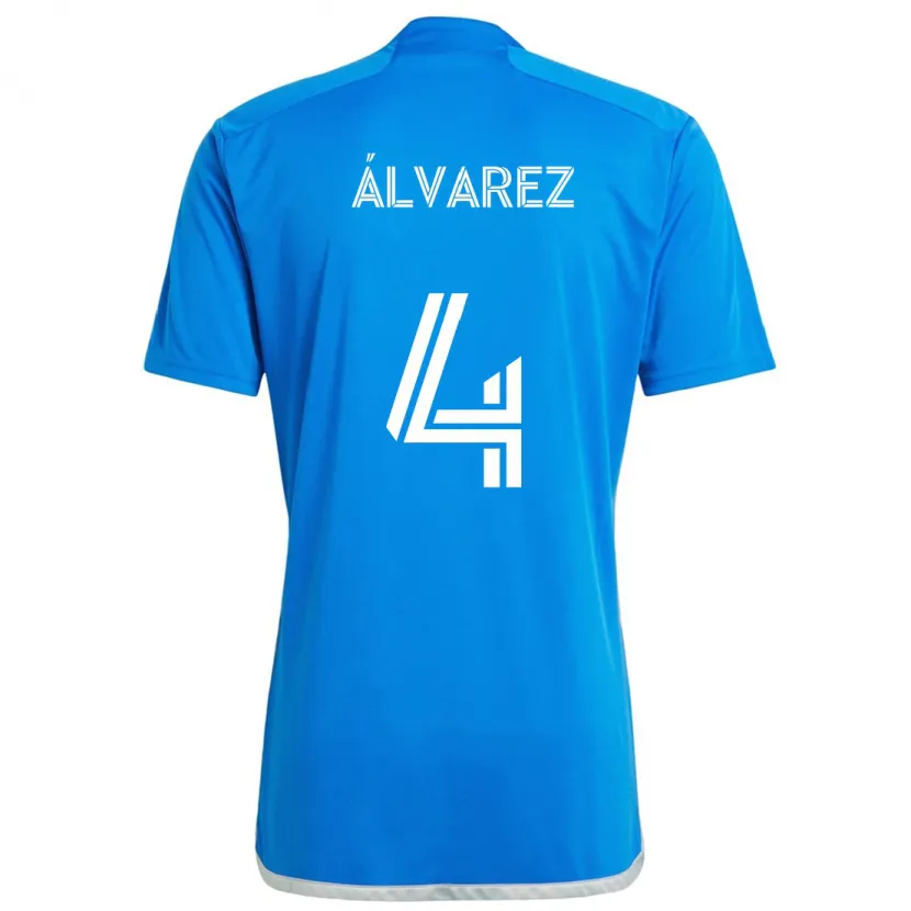 Danxen Kinder Fernando Álvarez #4 Blau Weiss Heimtrikot Trikot 2024/25 T-Shirt Schweiz