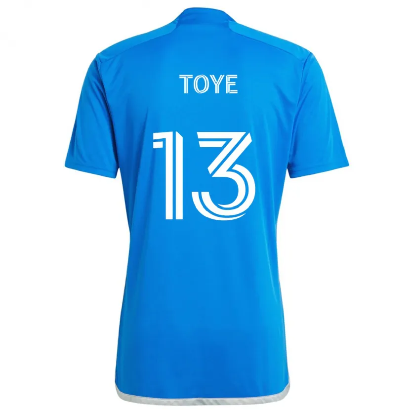 Danxen Kinder Mason Toye #13 Blau Weiss Heimtrikot Trikot 2024/25 T-Shirt Schweiz