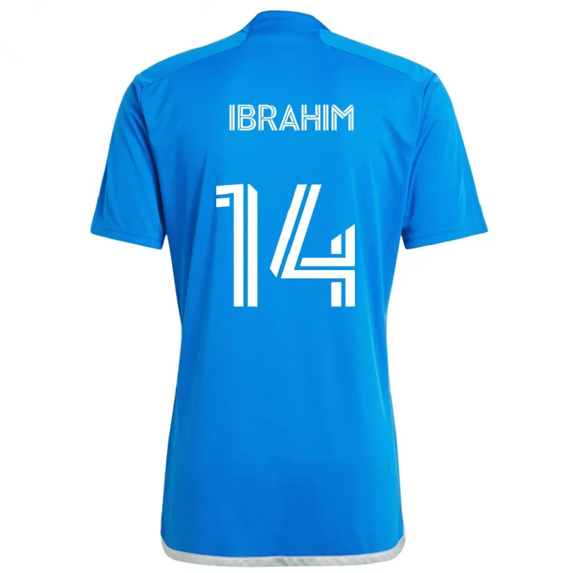 Danxen Kinder Sunusi Ibrahim #14 Blau Weiss Heimtrikot Trikot 2024/25 T-Shirt Schweiz