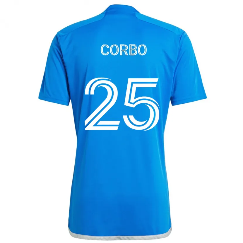 Danxen Kinder Gabriele Corbo #25 Blau Weiss Heimtrikot Trikot 2024/25 T-Shirt Schweiz