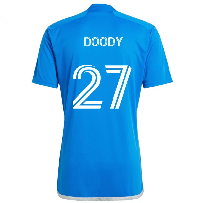 Danxen Kinder Grayson Doody #27 Blau Weiss Heimtrikot Trikot 2024/25 T-Shirt Schweiz