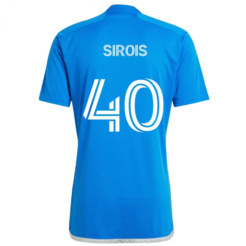 Danxen Kinder Jonathan Sirois #40 Blau Weiss Heimtrikot Trikot 2024/25 T-Shirt Schweiz