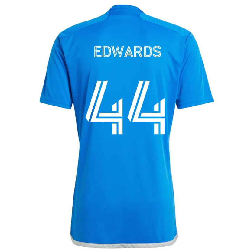 Danxen Kinder Raheem Edwards #44 Blau Weiss Heimtrikot Trikot 2024/25 T-Shirt Schweiz