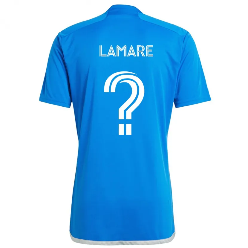 Danxen Kinder Samuel Lamare #0 Blau Weiss Heimtrikot Trikot 2024/25 T-Shirt Schweiz