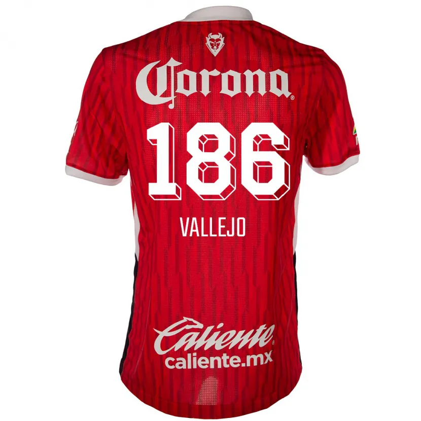 Danxen Kinder Saúl Vallejo #186 Rot-Weiss Heimtrikot Trikot 2024/25 T-Shirt Schweiz