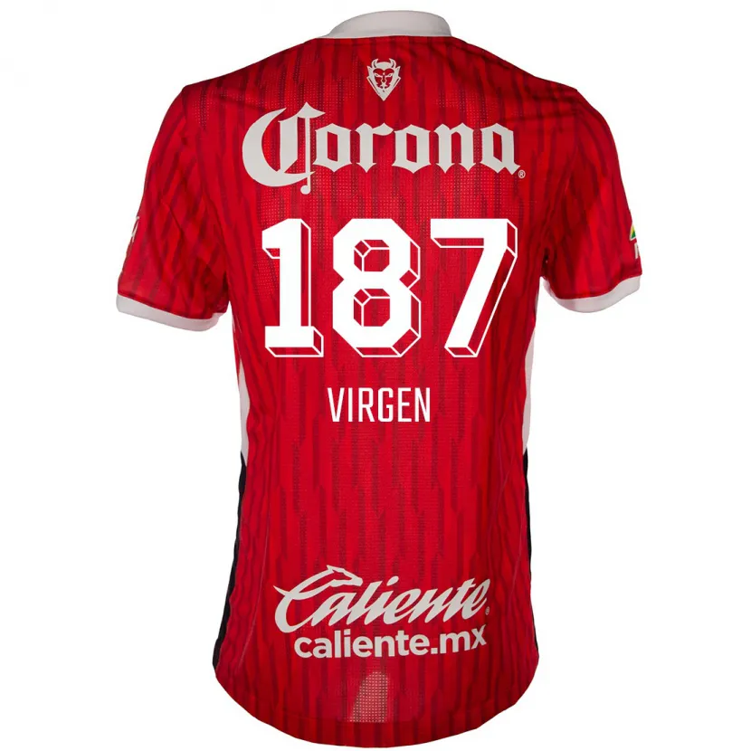 Danxen Kinder Oswaldo Virgen #187 Rot-Weiss Heimtrikot Trikot 2024/25 T-Shirt Schweiz