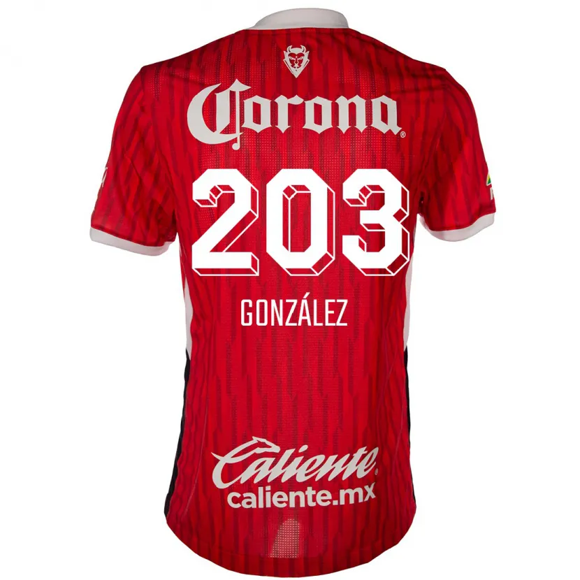 Danxen Kinder Luis González #203 Rot-Weiss Heimtrikot Trikot 2024/25 T-Shirt Schweiz