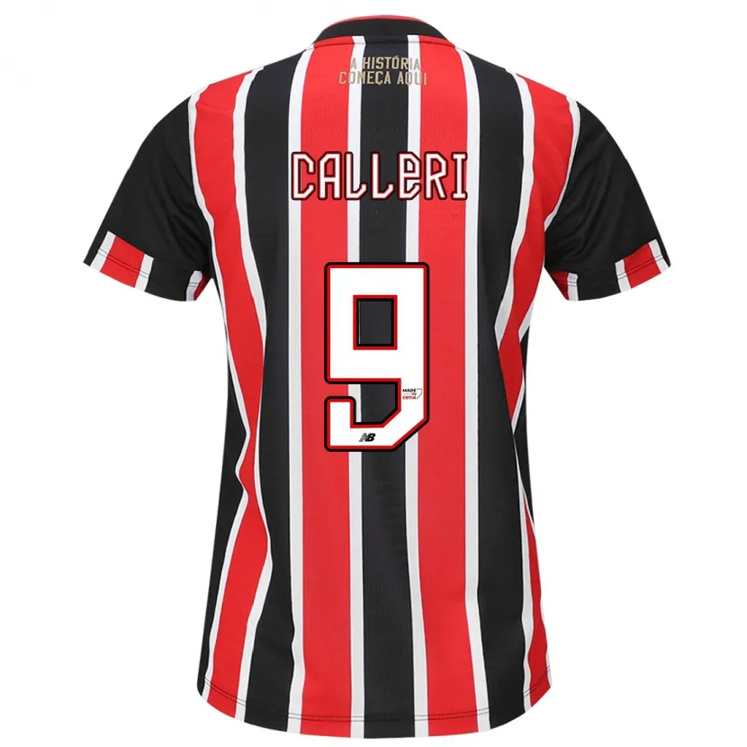 Danxen Kinder Jonathan Calleri #9 Schwarz Rot Weiß Auswärtstrikot Trikot 2024/25 T-Shirt Schweiz