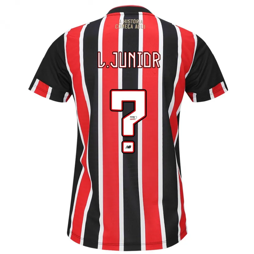 Danxen Kinder Luciano Junior #0 Schwarz Rot Weiß Auswärtstrikot Trikot 2024/25 T-Shirt Schweiz