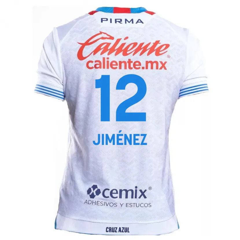 Danxen Kinder Luis Jiménez #12 Weiß Blau Auswärtstrikot Trikot 2024/25 T-Shirt Schweiz