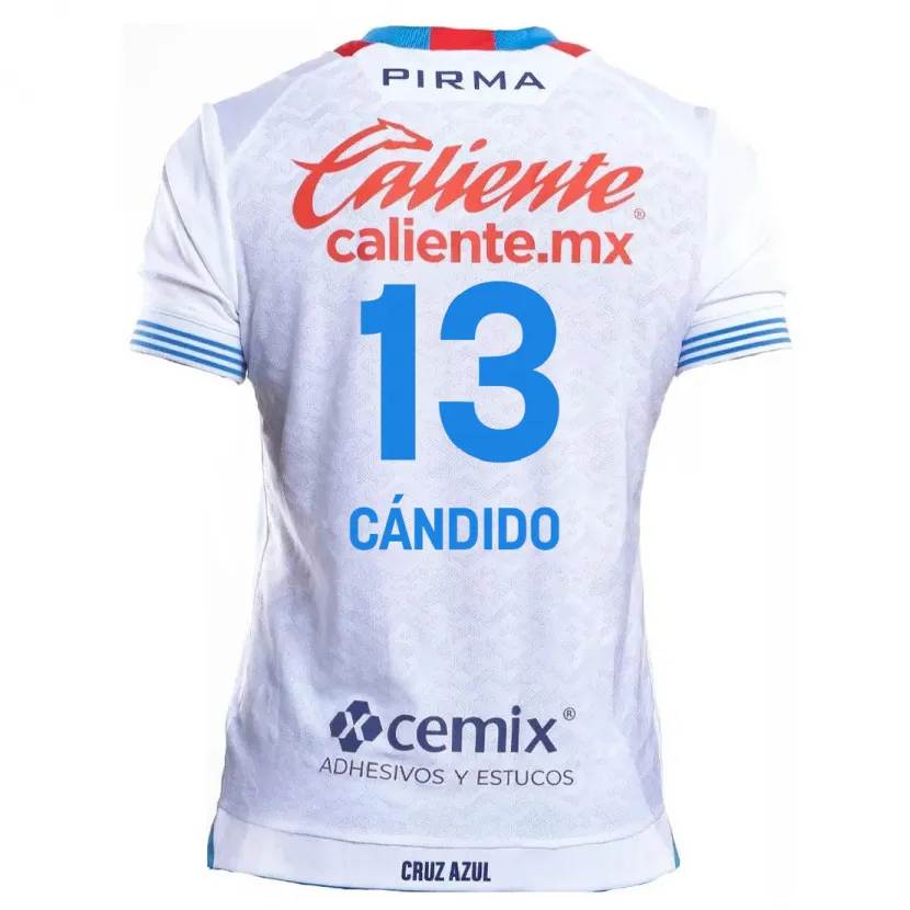 Danxen Kinder Camilo Cándido #13 Weiß Blau Auswärtstrikot Trikot 2024/25 T-Shirt Schweiz