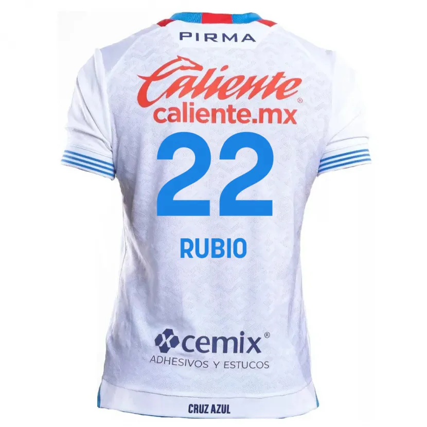 Danxen Kinder Raymundo Rubio #22 Weiß Blau Auswärtstrikot Trikot 2024/25 T-Shirt Schweiz