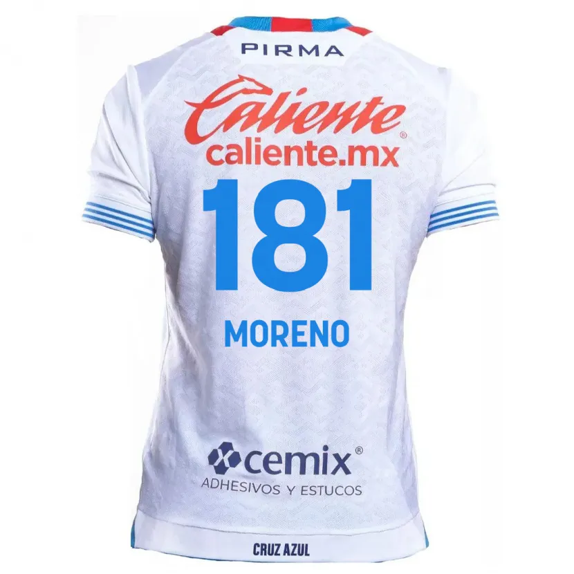 Danxen Kinder Roberto Moreno #181 Weiß Blau Auswärtstrikot Trikot 2024/25 T-Shirt Schweiz