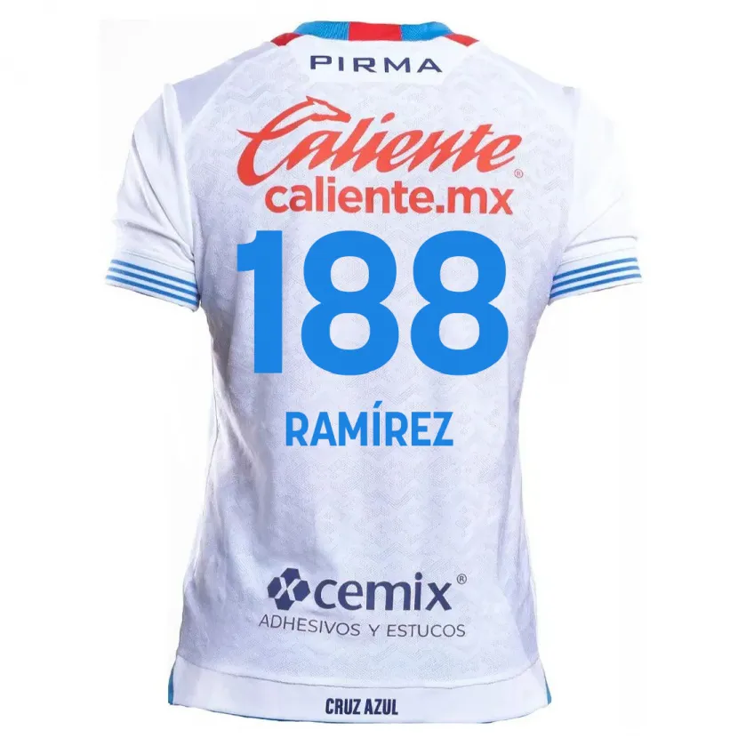 Danxen Kinder Diego Ramírez #188 Weiß Blau Auswärtstrikot Trikot 2024/25 T-Shirt Schweiz