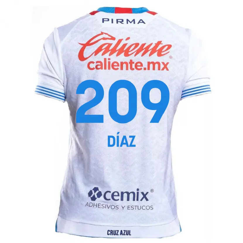 Danxen Kinder Josué Díaz #209 Weiß Blau Auswärtstrikot Trikot 2024/25 T-Shirt Schweiz