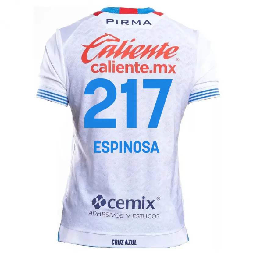 Danxen Kinder Samuel Espinosa #217 Weiß Blau Auswärtstrikot Trikot 2024/25 T-Shirt Schweiz