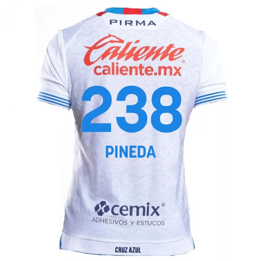 Danxen Kinder Zadiel Pineda #238 Weiß Blau Auswärtstrikot Trikot 2024/25 T-Shirt Schweiz