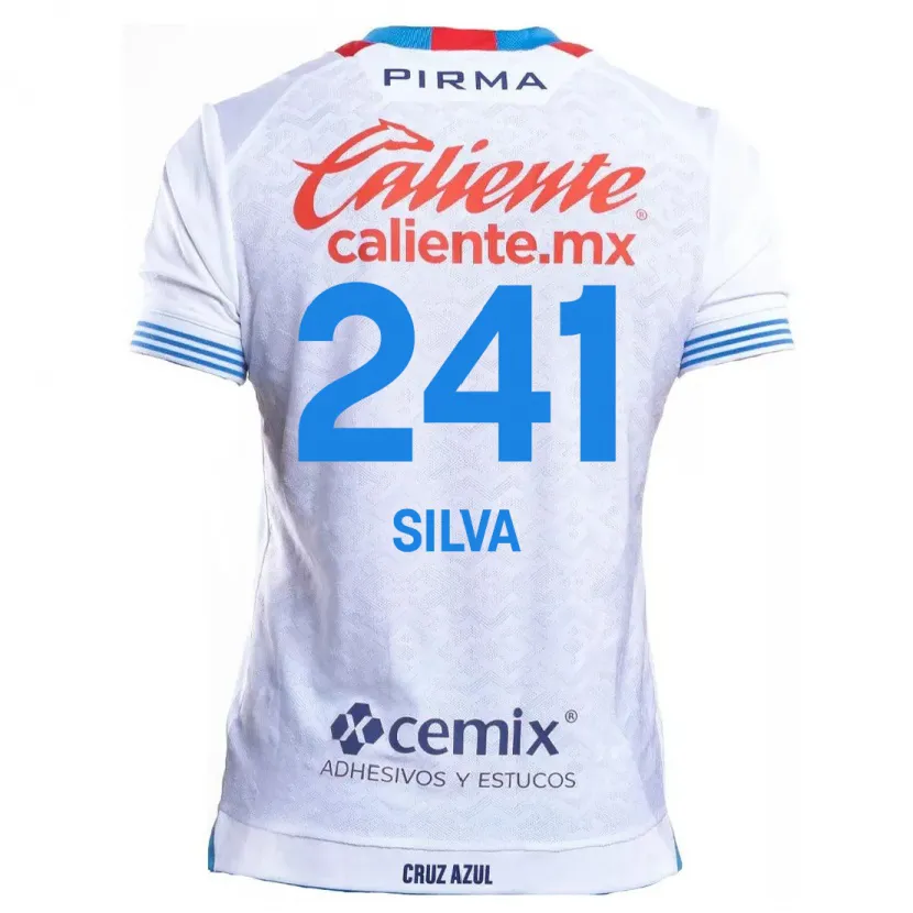 Danxen Kinder Iván Silva #241 Weiß Blau Auswärtstrikot Trikot 2024/25 T-Shirt Schweiz