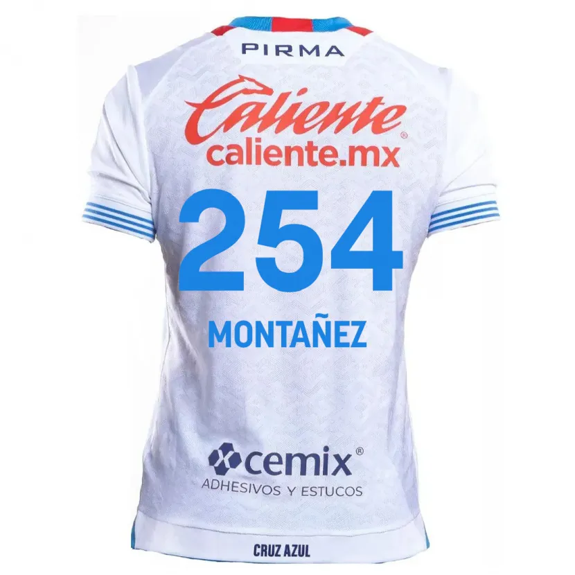 Danxen Kinder Humberto Montañez #254 Weiß Blau Auswärtstrikot Trikot 2024/25 T-Shirt Schweiz