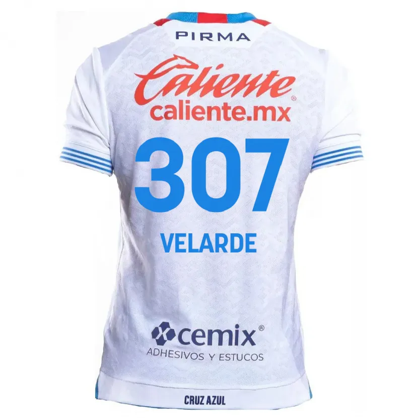 Danxen Kinder Juan Velarde #307 Weiß Blau Auswärtstrikot Trikot 2024/25 T-Shirt Schweiz