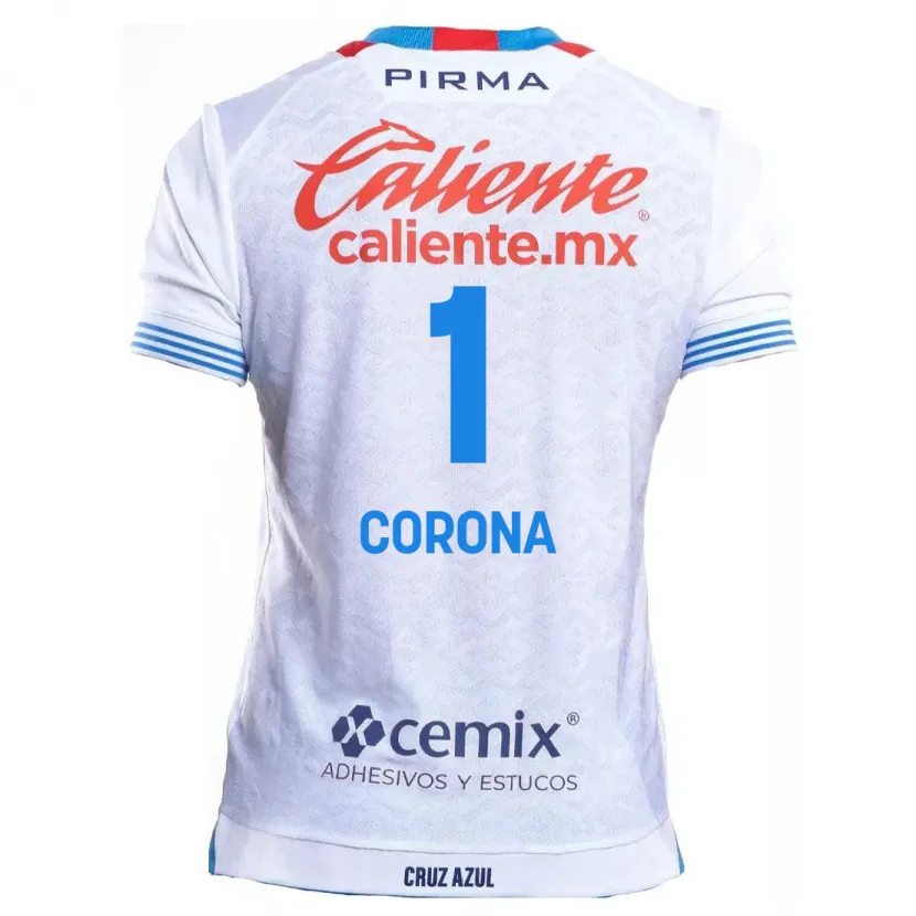 Danxen Kinder Jose De Jesus Corona #1 Weiß Blau Auswärtstrikot Trikot 2024/25 T-Shirt Schweiz