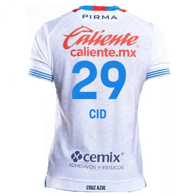 Danxen Kinder Claudia Cid #29 Weiß Blau Auswärtstrikot Trikot 2024/25 T-Shirt Schweiz