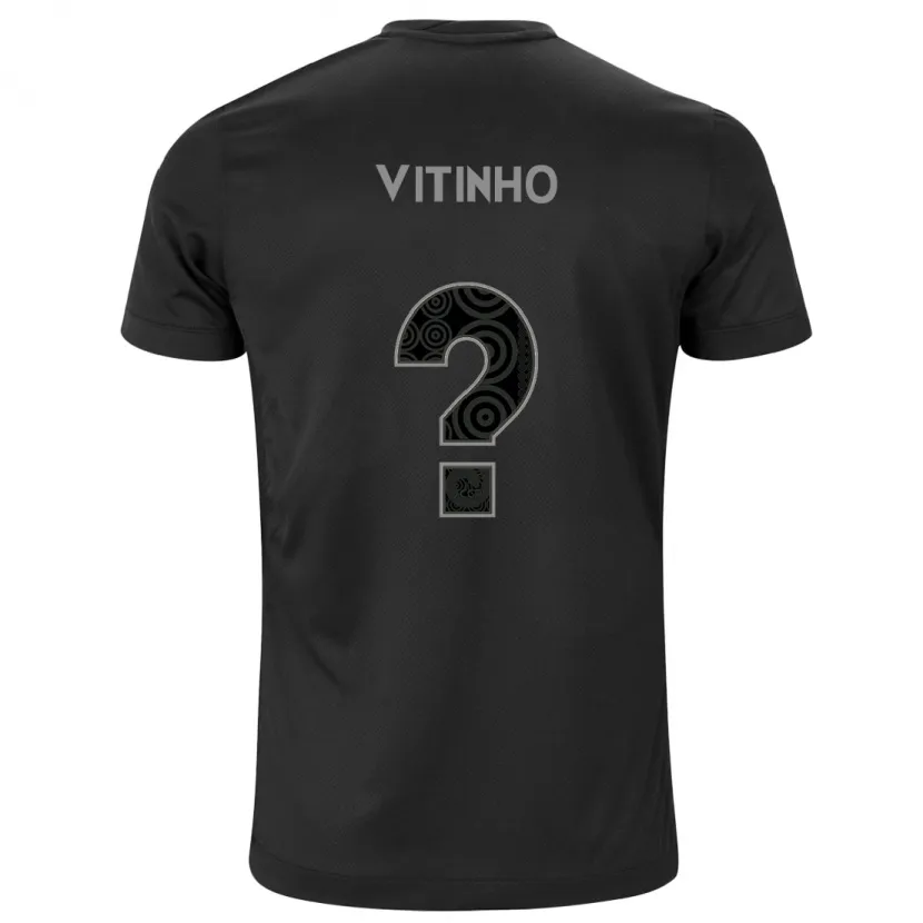 Danxen Kinder Vitinho #0 Schwarz Auswärtstrikot Trikot 2024/25 T-Shirt Schweiz