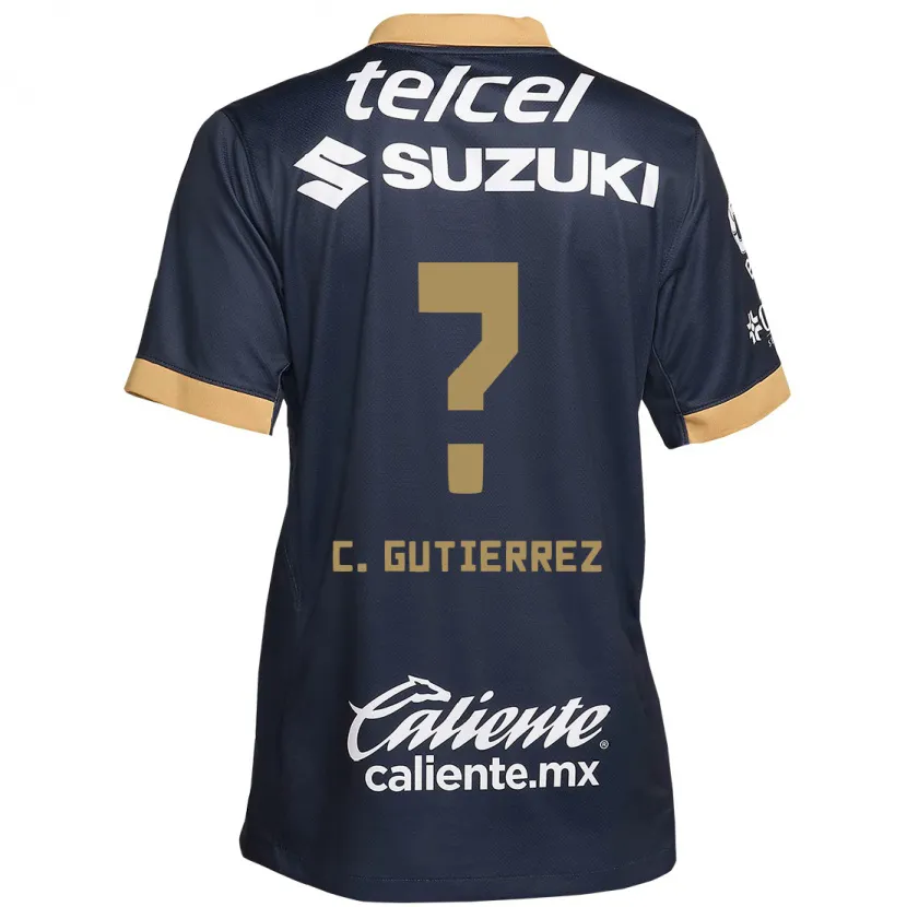 Danxen Kinder Carlos Gutiérrez #0 Obsidian Gold Weiß Auswärtstrikot Trikot 2024/25 T-Shirt Schweiz