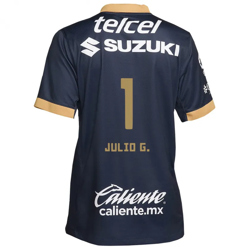 Danxen Kinder Julio González #1 Obsidian Gold Weiß Auswärtstrikot Trikot 2024/25 T-Shirt Schweiz