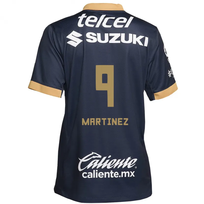 Danxen Kinder Guillermo Martínez #9 Obsidian Gold Weiß Auswärtstrikot Trikot 2024/25 T-Shirt Schweiz