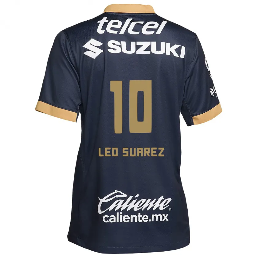 Danxen Kinder Leo Suárez #10 Obsidian Gold Weiß Auswärtstrikot Trikot 2024/25 T-Shirt Schweiz