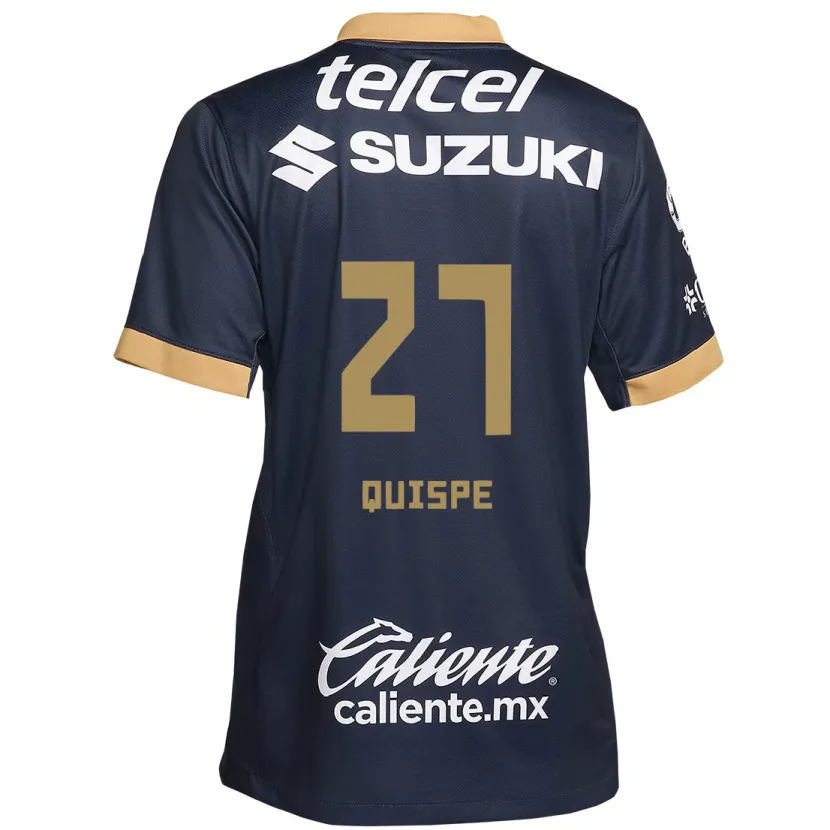 Danxen Kinder Piero Quispe #27 Obsidian Gold Weiß Auswärtstrikot Trikot 2024/25 T-Shirt Schweiz